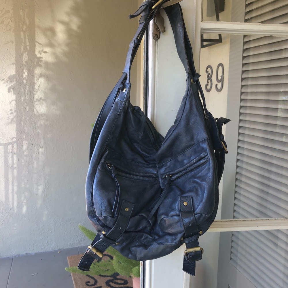Sabina New York leather hobo style handbag